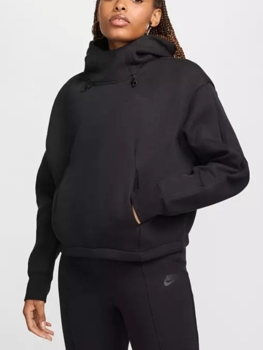 Nike Sportswear Tech Fleece Women's Oversized Hoodie Black Size S